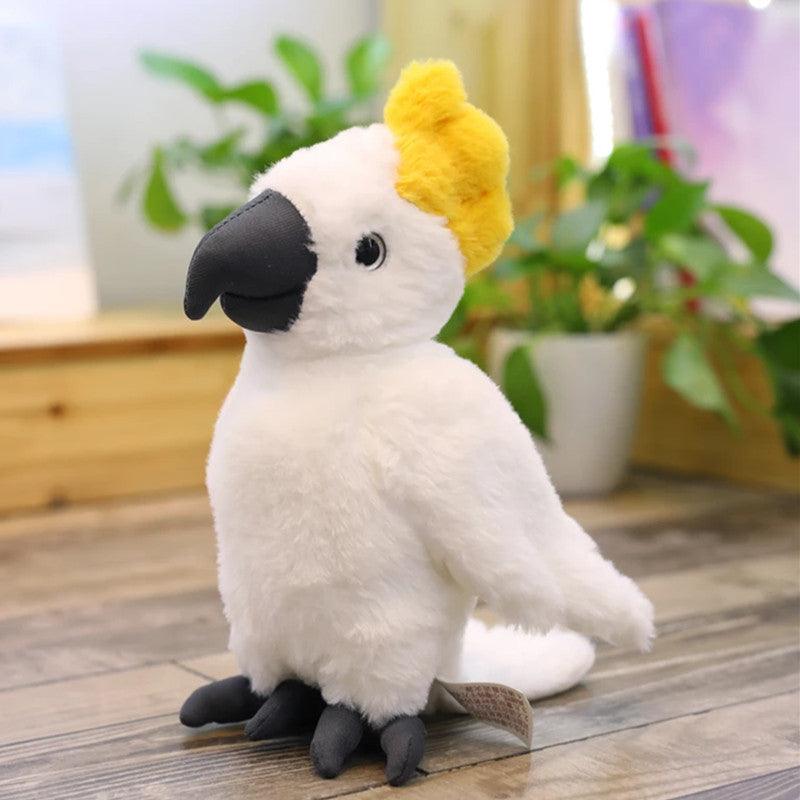 Simulation Macaw Parrot plush toy White Plushie Depot