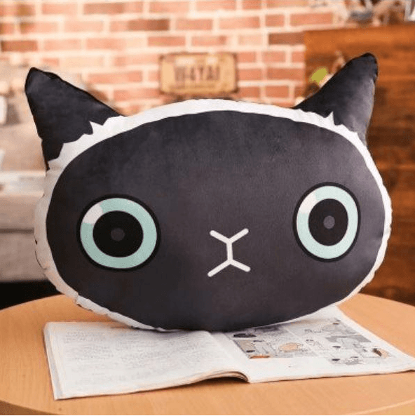 Cute cartoon cat pillow plush toy 3 style 45×30cm Plushie Depot