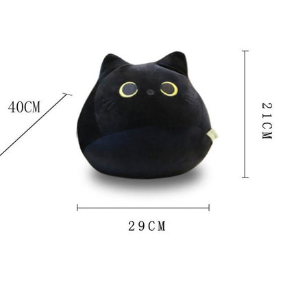 Creative Black Cat Doll Plush Toy Black 40cm Plushie Depot