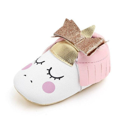 Toddler Baby Girl Rainbow Unicorn Plush Shoe Slippers, Great Gift for Ages 0-18M 4 Slippers Plushie Depot