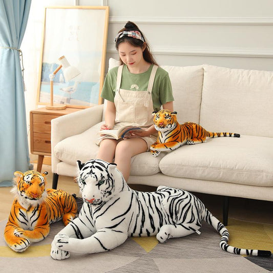 Domineering Lying Tiger Stuffed Animal Stuffed Animals - Plushie Depot