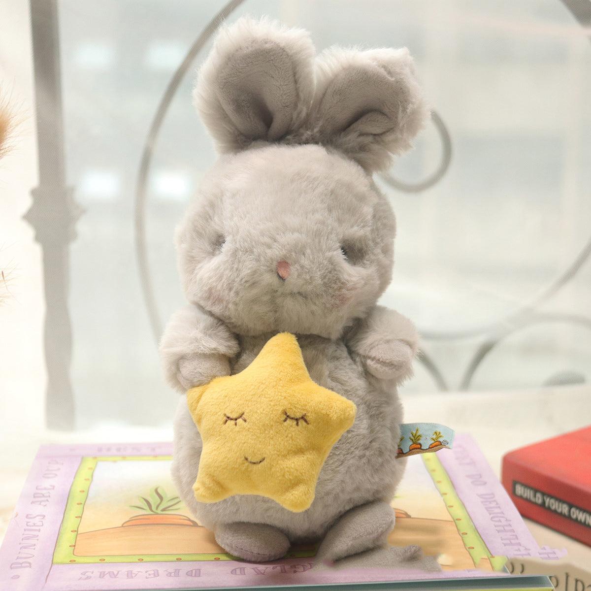 Cute Fluffy Bunny Plushies, Stuffed Soft Baby Appease Toys Grey Plushie Depot