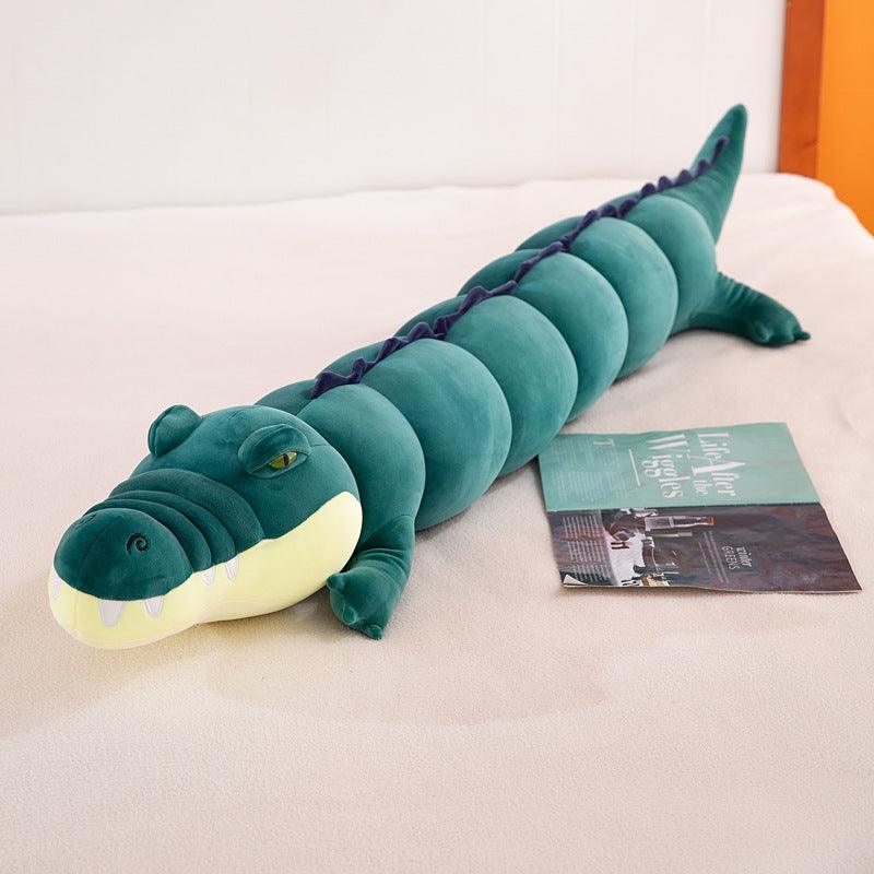 Simulation Crocodile Plush Toy Pillow Dark Green Plushie Depot