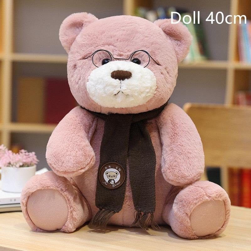 Study Buddy Bears Pink Stuffed Animals - Plushie Depot