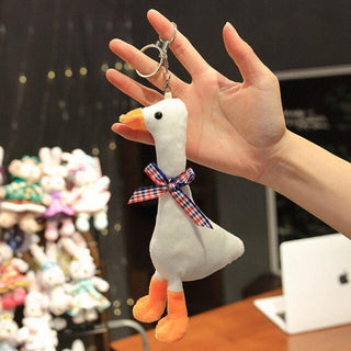 Duck Duck Goose Keychain black Keychains - Plushie Depot