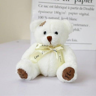 Little Bow Teddy Bear white Stuffed Animals - Plushie Depot