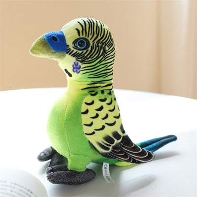 Realistic Parrot Plushies 8" Green Stuffed Animals - Plushie Depot