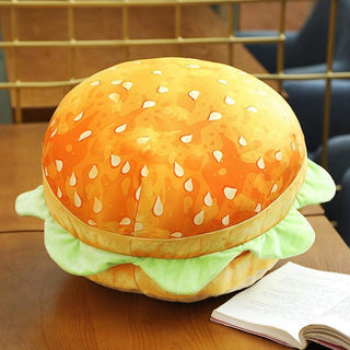 Sandwich and Hamburger Plush Seat Cushion Pillows Burger Plushie Depot