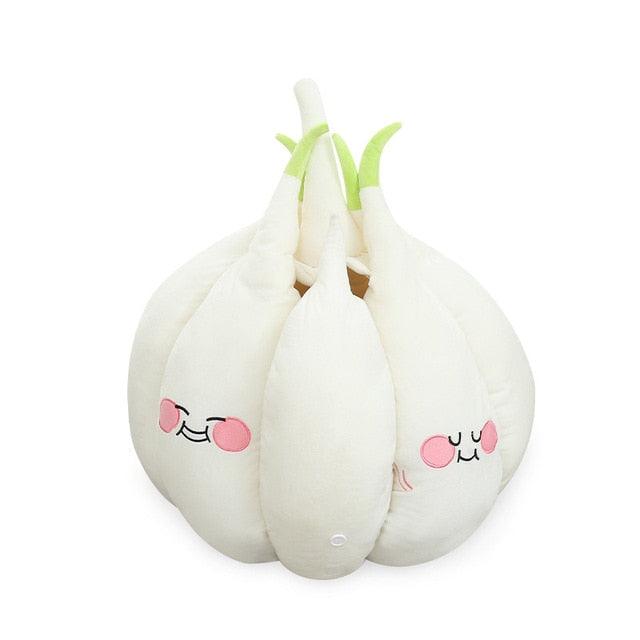 Funny Garlic Cat Bed, Soft warm pet bed White 55x55x50cm Pet Beds Plushie Depot