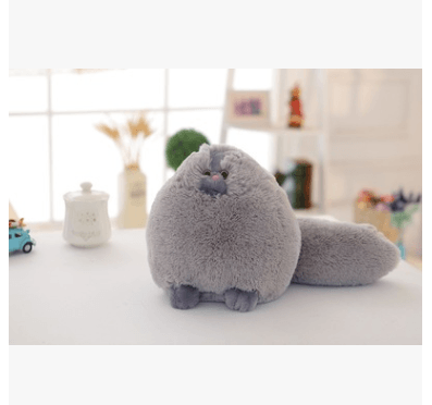 Plush Fluffy Persian Cat Toys Grey Plushie Depot