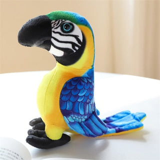 Realistic Parrot Plushies About 20cm Yellow Plushie Depot