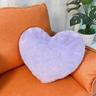 Heart Shaped Pillow purple Pillows - Plushie Depot