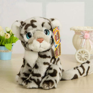 Lifelike Snow Leopard Plush Toy - Plushie Depot