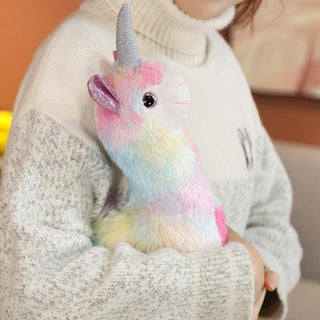 Kawaii Rainbow Unicorn Alpaca Stuffed Animal Plush Toy, Great Gifts for Kids - Plushie Depot