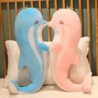 Big Lovely Heart Shaped Dolphin Plush Toys Plushie Depot