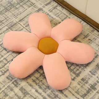Cute Floor Flower Plush Pillow Pink Plushie Depot