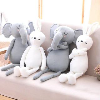 Cute Elephant Rabbit Pillows for Baby Girl Soft Stuffed Animal Stuffed Animals - Plushie Depot