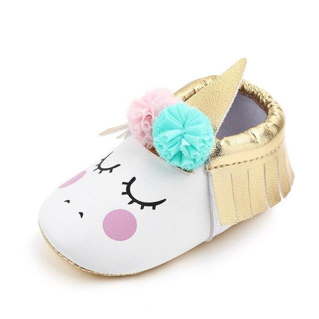 Toddler Baby Girl Rainbow Unicorn Plush Shoe Slippers, Great Gift for Ages 0-18M 5 Slippers Plushie Depot