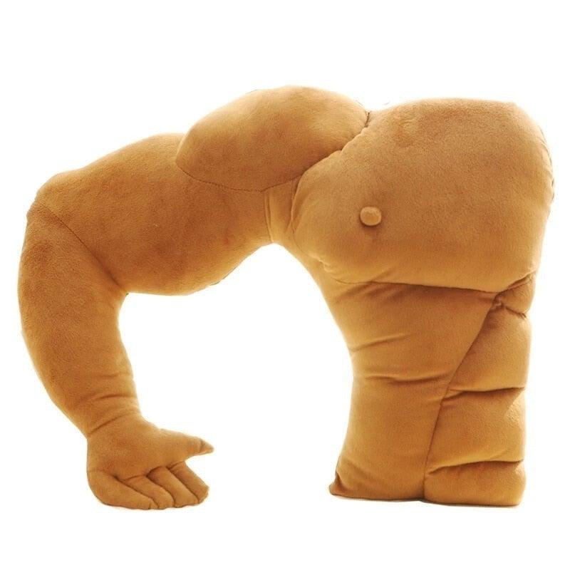 Funny Arm Muscle Male Cushion Pillows - Plushie Depot