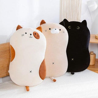Kawaii Cat With Zipper Plush Pillows Plushie Depot