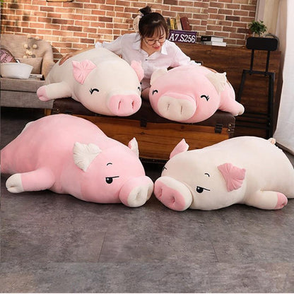Pink pig plush toy Plushie Depot