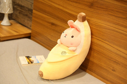 Creative Peeling Banana Piggy Plush Toy F Plushie Depot