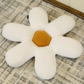 Cute Floor Flower Plush Pillow White Plushie Depot