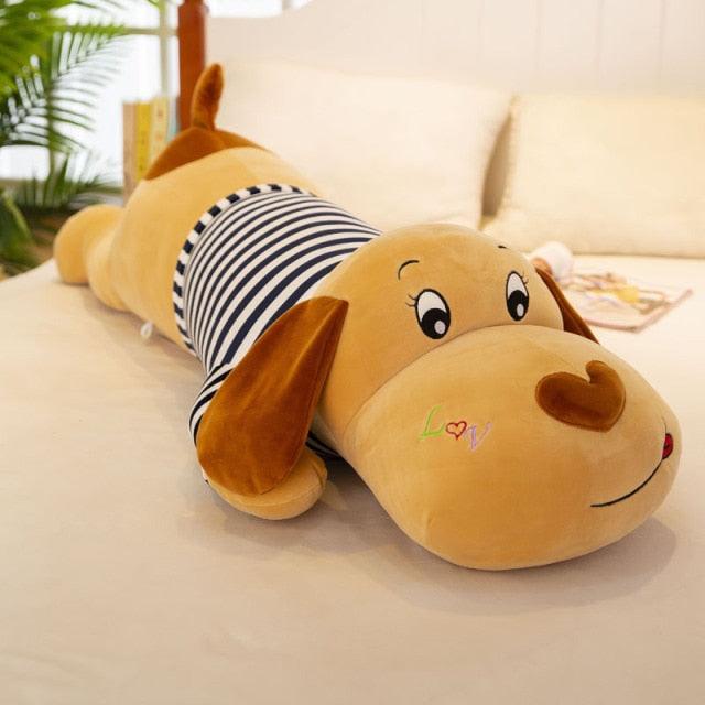 Soft Body Couple Striped Sofa Pillow Big Doll Dog 2 China - Plushie Depot