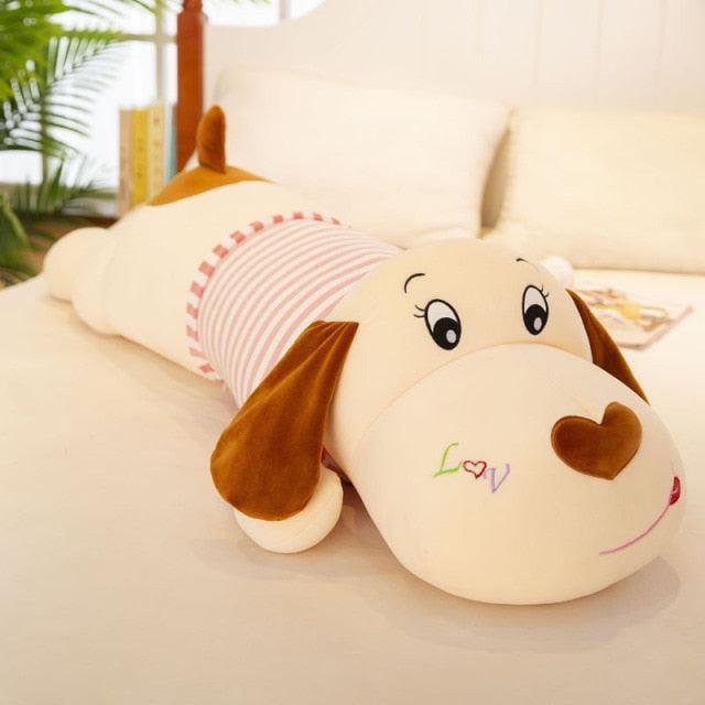 Soft Body Couple Striped Sofa Pillow Big Doll Dog 1 China - Plushie Depot