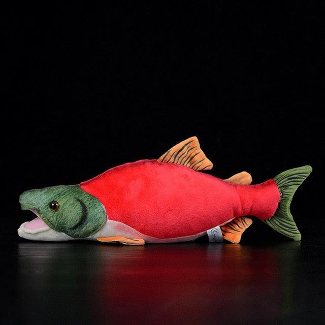 17" Sockeye Salmon Plush, Lifelike, Realistic Fish Plush Toys Stuffed Animal Dolls Default Title Stuffed Animals - Plushie Depot