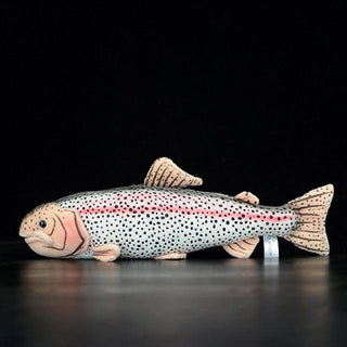 17" Rainbow Trout Plush, Lifelike, Realistic Fish Plush Toys Stuffed Animal Dolls Default Title Plushie Depot