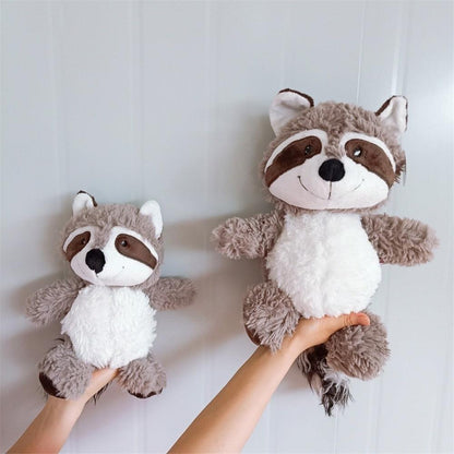Gray Cute Lovely Raccoon Plush Toy, Soft Stuffed Pillow Animal Doll Plushie Depot
