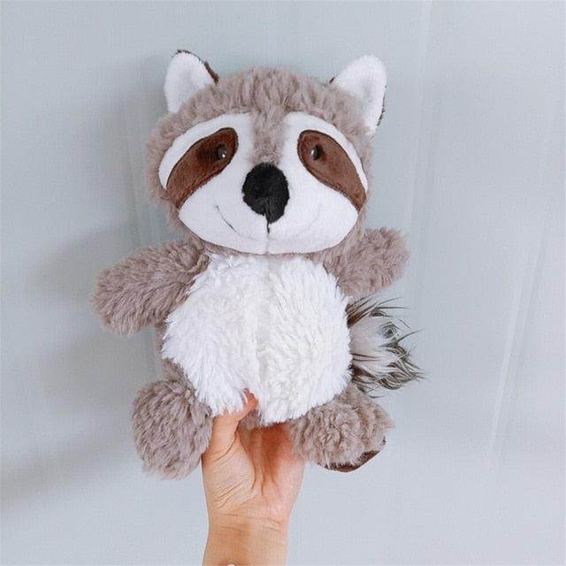 Gray Cute Lovely Raccoon Plush Toy, Soft Stuffed Pillow Animal Doll Gray Plushie Depot