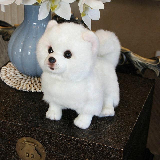 Simulation Labrador Dog Plush Toy Pomeranian 11''X5''X9'' Plushie Depot