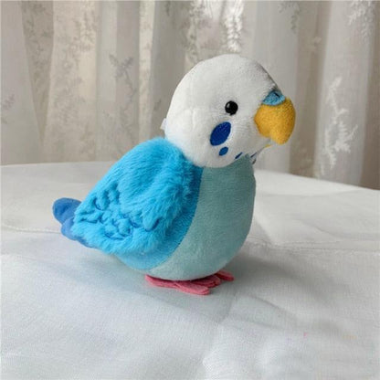 Budgie Bird Plush Toys 14cm (super mini) Blue 16CM Height Stuffed Animals Plushie Depot