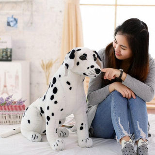 Large Stuffed Realistic Dalmatian Plush Toys, Simulation Dog Plush Dolls for Children - Plushie Depot