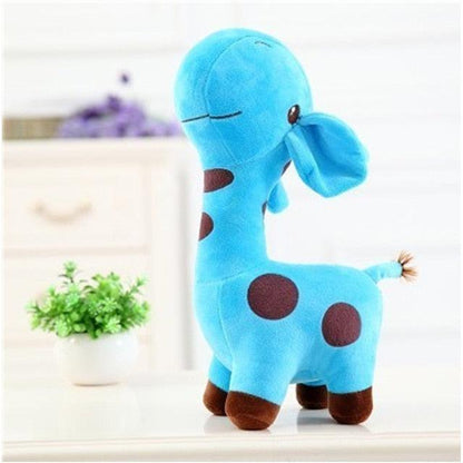 Cute Giraffe Plushy Blue Stuffed Animals Plushie Depot
