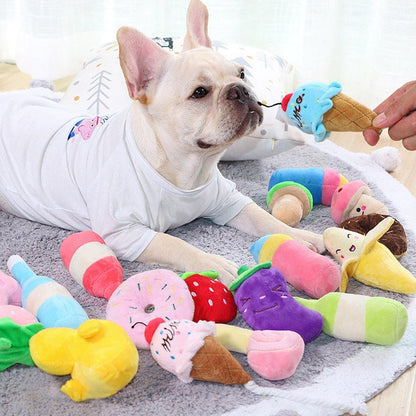 Adorable Cartoon Stuffed Squeaking Pet Toys Pet Toys Plushie Depot