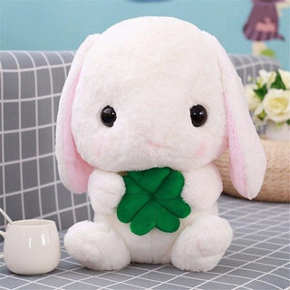 Cute and Softy Loppy the Rabbit Pushie White Plushie Depot