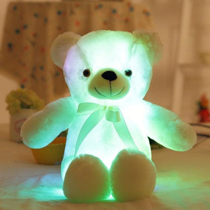 Luminous Creative Teddy Bear Collection White Teddy bears Plushie Depot