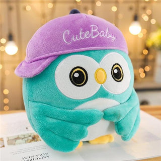 Soft Plush Kawaii Pillow Cartoon Owl Stuffed Plush Toy Doll green Plushie Depot