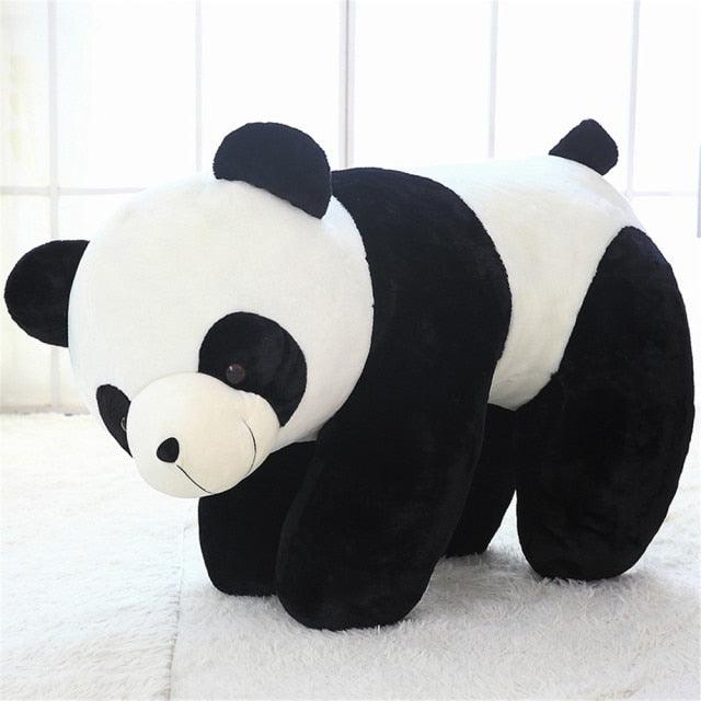 43'' Giant Simulation Pig Lifelike Plush Stuffed Swine Toy Panda with Eyes China Stuffed Animals Plushie Depot