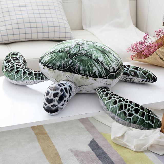 Cute Realistic Sea Turtle Plushies green Plushie Depot