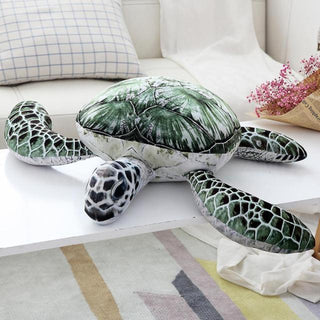 Cute Realistic Sea Turtle Plushies green - Plushie Depot