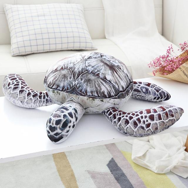 Cute Realistic Sea Turtle Plushies Gray Plushie Depot
