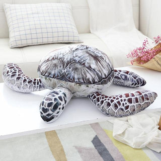 Cute Realistic Sea Turtle Plushies Gray - Plushie Depot
