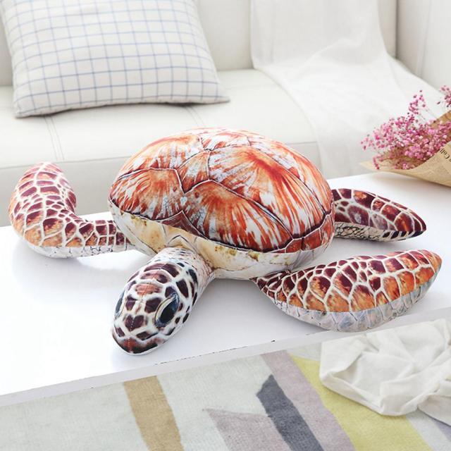 Cute Realistic Sea Turtle Plushies Orange Plushie Depot