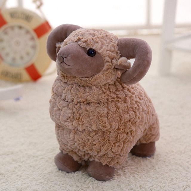 Lovely Little Sheep Plush Toys Maroon Stuffed Animals - Plushie Depot