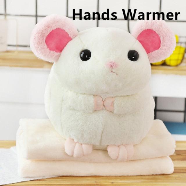 Super Soft Sleep Pillow Mouse Animal Plushie Stuffed Doll Toy 40x35cm 4(No blanket ) Blankets Plushie Depot