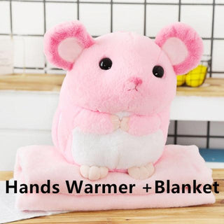 Super Soft Sleep Pillow Mouse Animal Plushie Stuffed Doll Toy 40x35cm 7HandsWarmerBlanket Plushie Depot